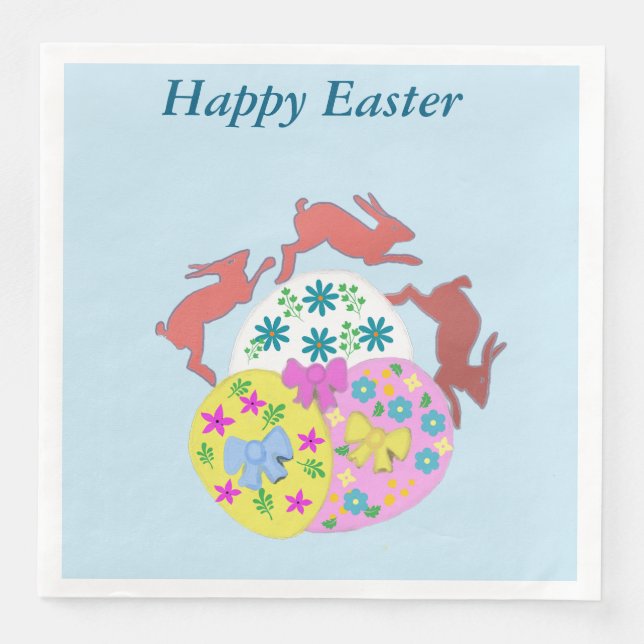 Leaping Hares  Pappersservett (Framsida)