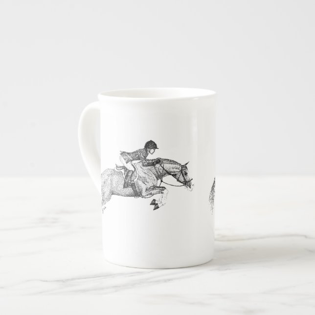 Leaping Horse Benporslin Mugg (Framsida vänster)