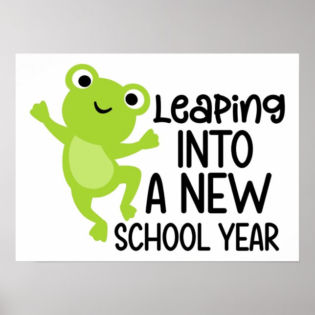 Leaping Into Learning – Fun & Fresh Start Design Poster (Framsidan)