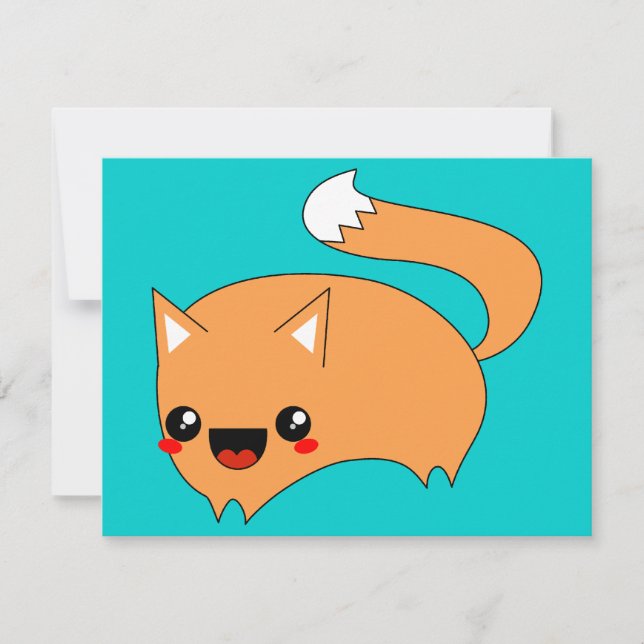 Leaping Kawaii Fox (Framsida)