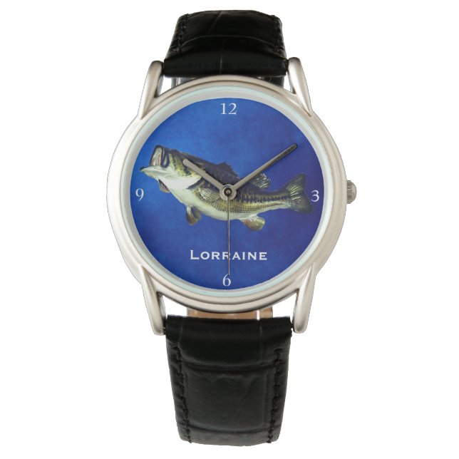 Leaping Largemouth Bass Armbandsur (Framsida)