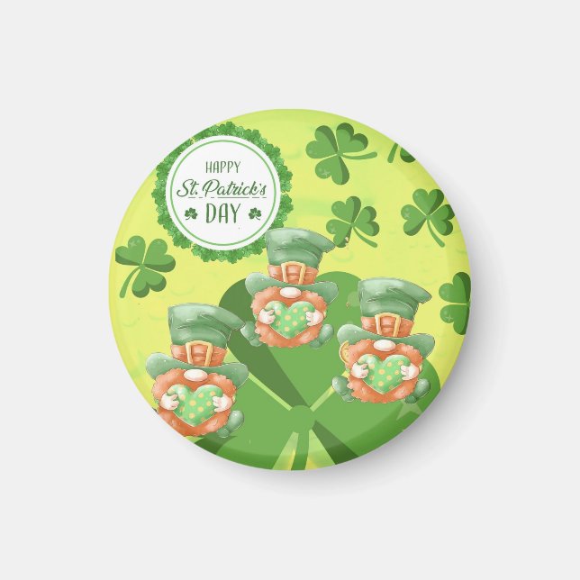 Leaping Leprachauns!  St Pattys Day   Magnet (Framsidan)