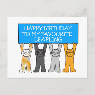 Leapling Leap Year Birthday, 29 februari Vykort