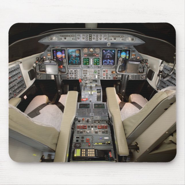 Lear Jet Cockpit Musmatta (Framsidan)
