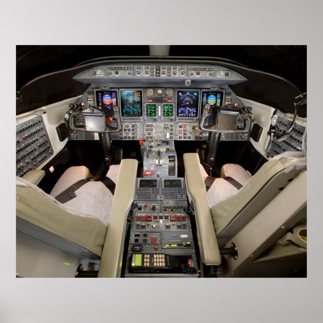 Lear Jet Cockpit Poster (Framsidan)