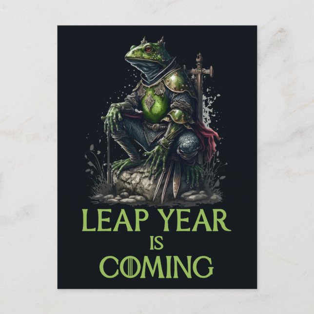 Lear Year är på väg, Frog Warrior Vykort (Framsida)