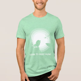 Learn to Fight Alone – Lion Under Moonlight T Shirt