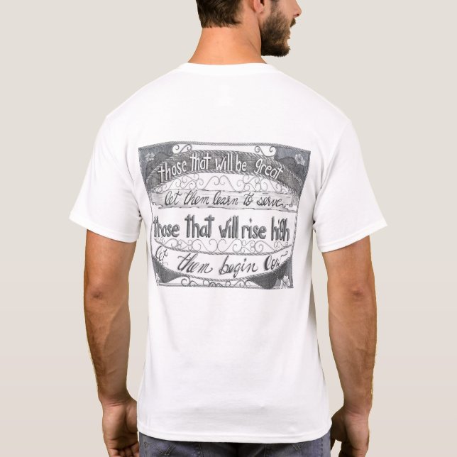 Learn to Serve T Shirt (Baksida)