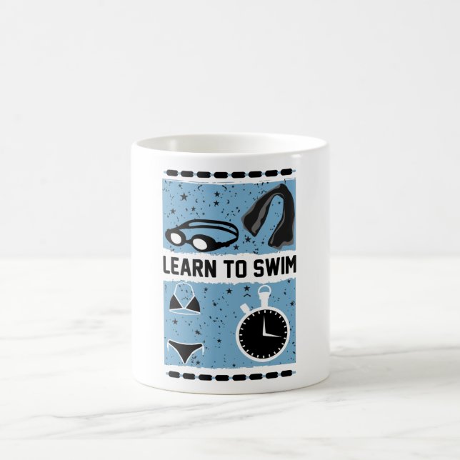 Learn to Swim with This Lovely design Kaffemugg (Center)