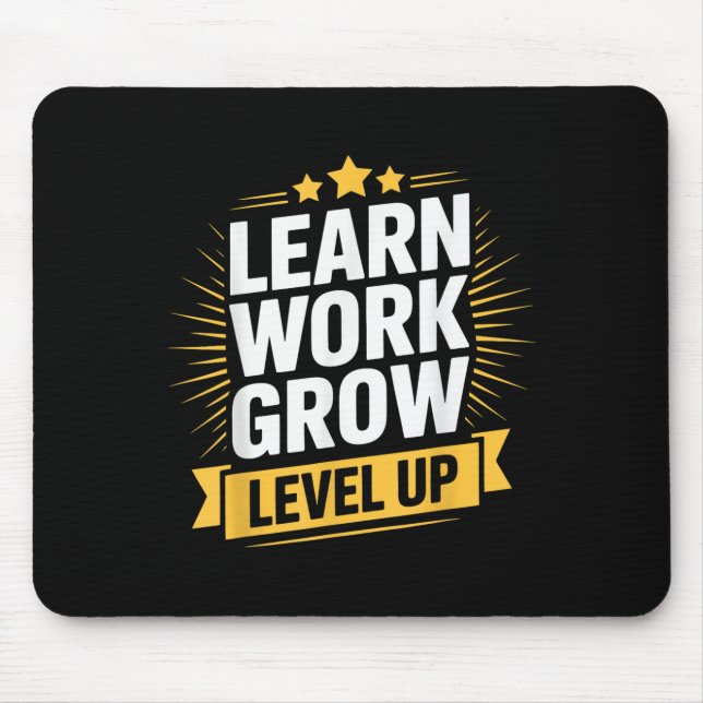 Learn Work Grow Level Up Motivational Growth Insra Musmatta (Framsidan)