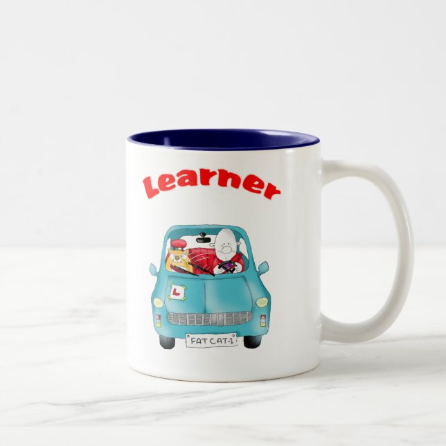 learner förarprov Två-Tonad mugg (Höger)