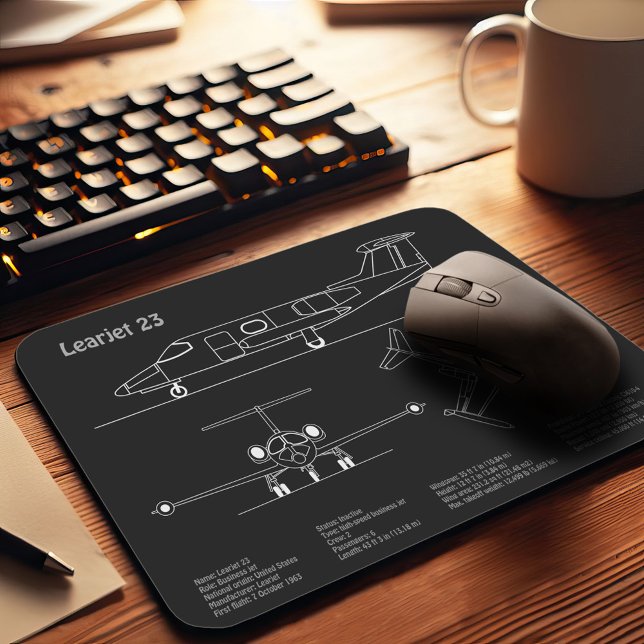 Learning 23 - Flygplan Blueprint Teckning Plans PD Musmatta (Skapare uppladdad)
