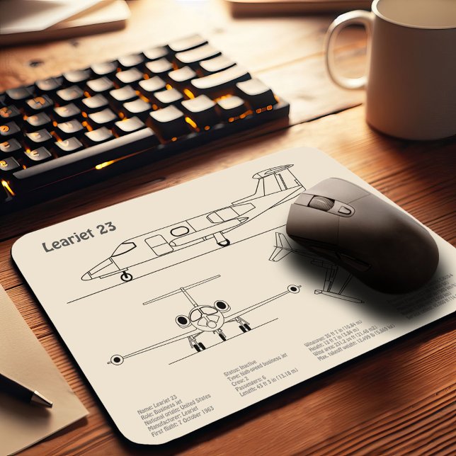 Learning 23 - Flygplan Blueprint Teckning Plans SD Musmatta (Skapare uppladdad)