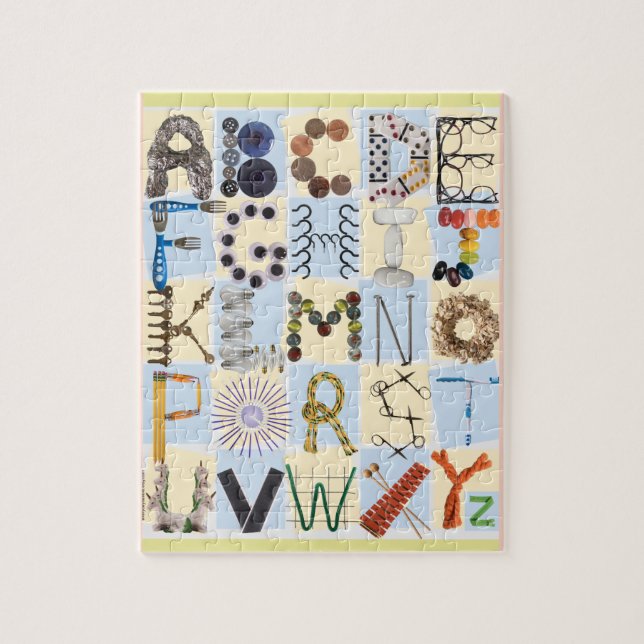 Learning ABC Puzzle | Kids Bild Alphabet Puzzle Pussel (Vertikal)