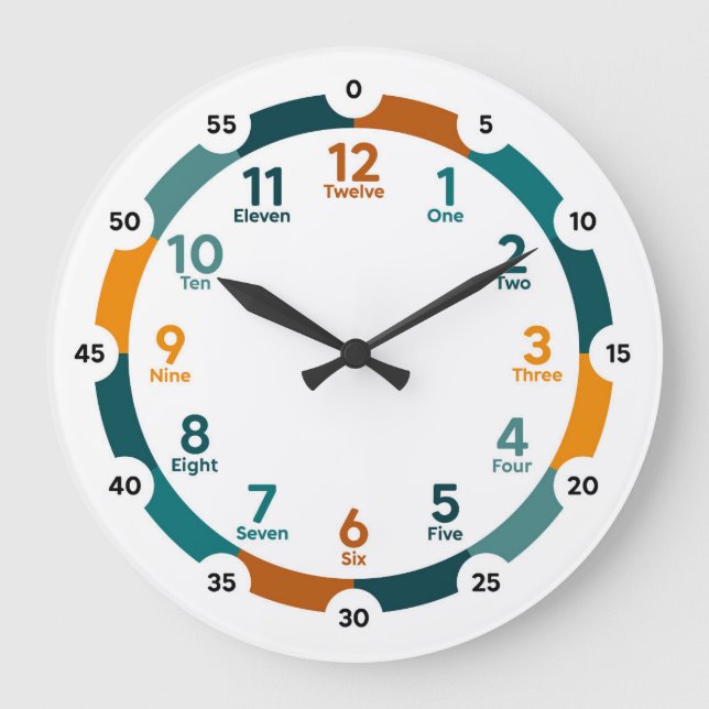 Learning Clock - Desert Dream Stor Klocka (Framsida)