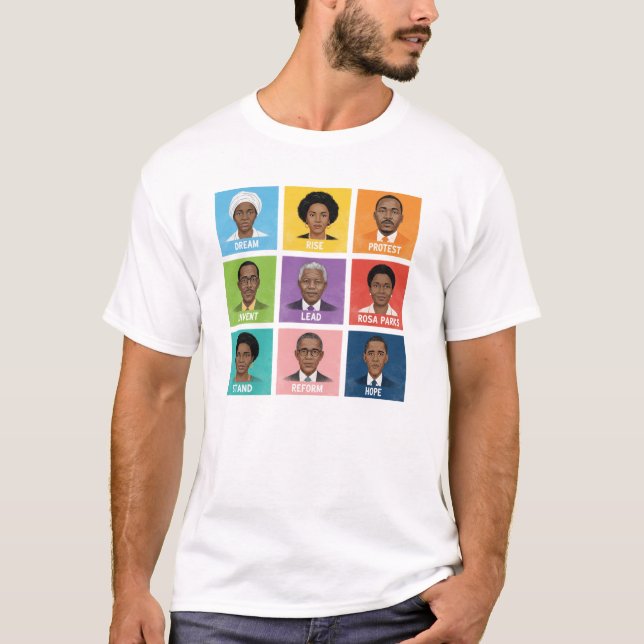 Learning From Black History Inspirational Graphic T Shirt (Framsida)