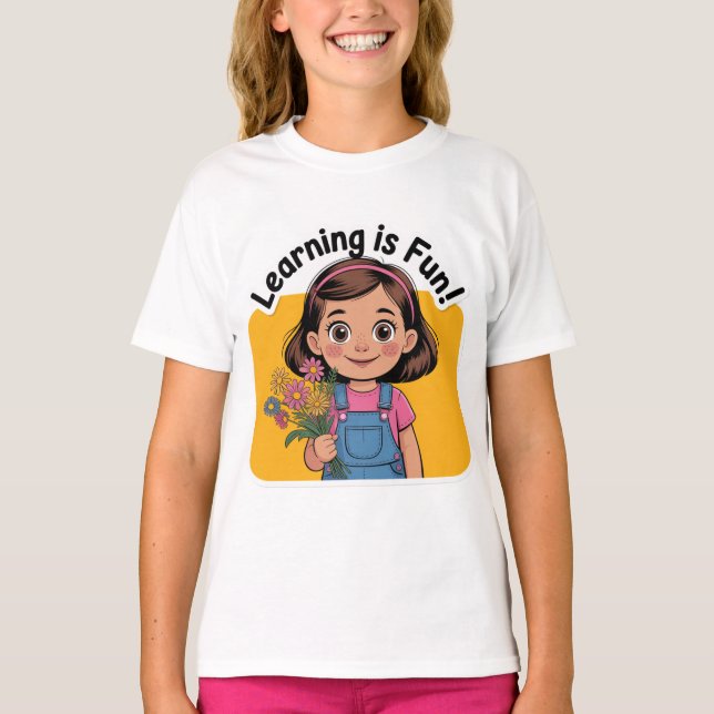 Learning is fun t shirt (Framsida)