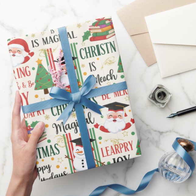 "Learning is Magical" Christmas Presentpapper (Gifting)