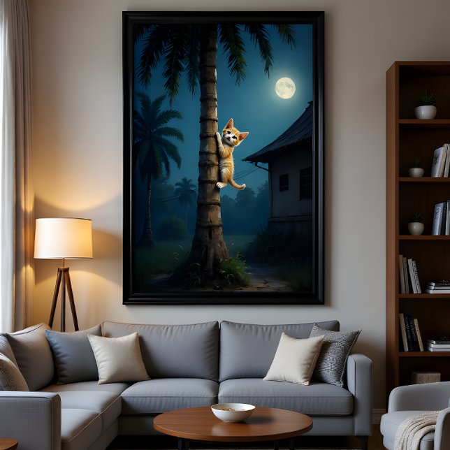 Learning to Climb – Cute Cat Moment Poster (Skapare uppladdad)