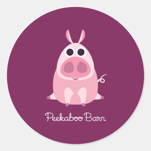 Leary Gris Runt Klistermärke (Framsida)