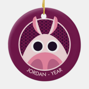 Leary grisen julgransprydnad keramik