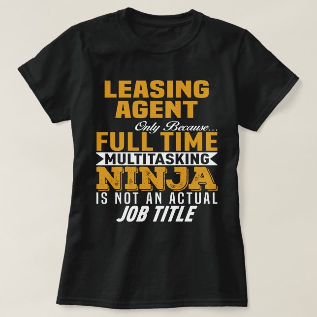 Leasing Agent T Shirt (Design framsida)