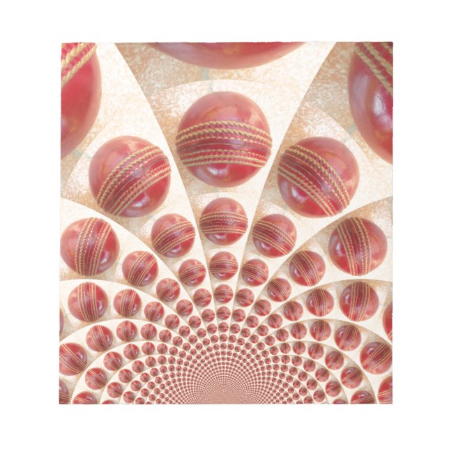 Leather Boll Rhythm Cricket Bollar: Rhythmic Array Anteckningsblock (Framsida)