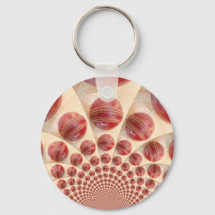 Leather Boll Rhythm Cricket Bollar: Rhythmic Array Nyckelring