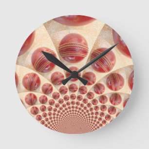 Leather Boll Rhythm Cricket Bollar: Rhythmic Array Rund Klocka