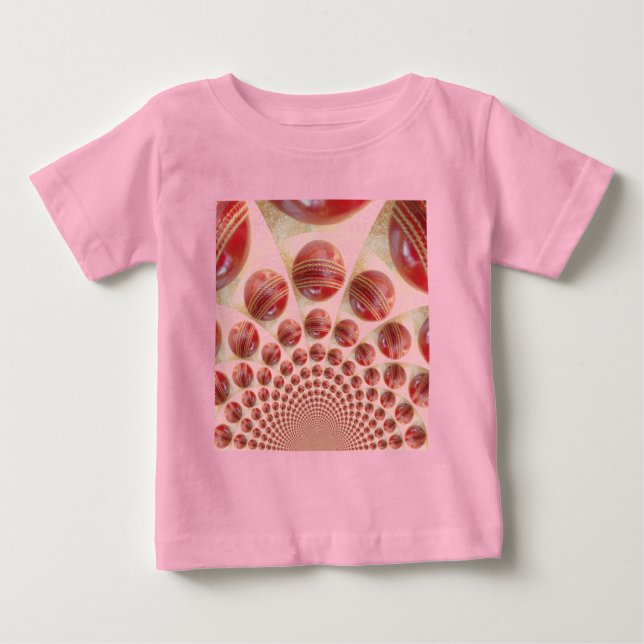Leather Boll Rhythm Cricket Bollar: Rhythmic Array Tee (Framsida)