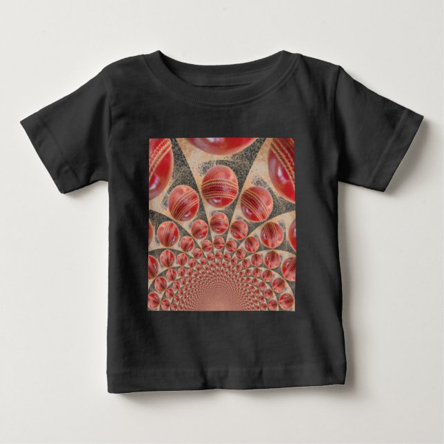 Leather Boll Rhythm Cricket Bollar: Rhythmic Array Tee (Framsida)