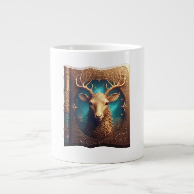 Leather Bound Copy Of A Deer Hunting Guide Jumbo Mugg (Framsidan)