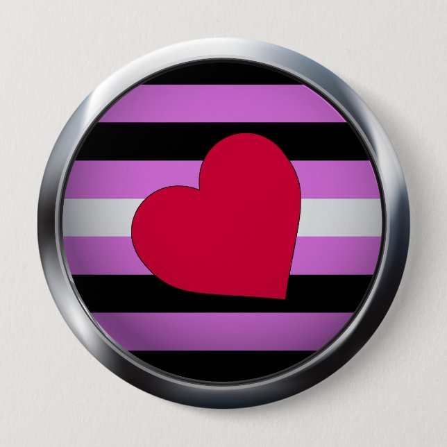 LEATHER GIRL PRIDE MEDALLION KNAPP (Framsida)
