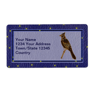 Leather-look Native American Zodiac Woodpecker Fraktsedel