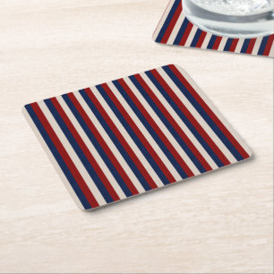 LEATHER LOOK PATRIOTIC RAND-PAPPER UNDERLÄGG PAPPER KVADRAT
