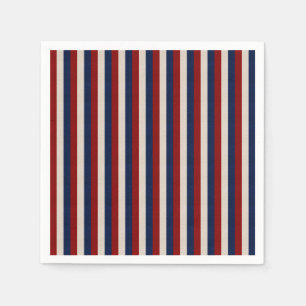 LEATHER LOOK PATRIOTIC RAND-PAPPRA NAPKINER PAPPERSSERVETT