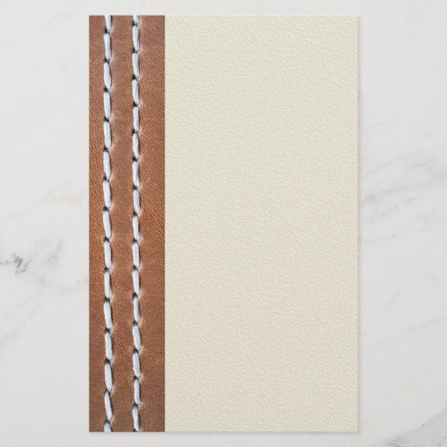 Leather-look texture brevpapper (Framsida)