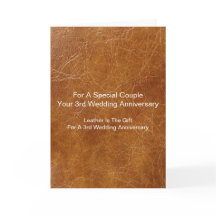 Leather Mönster 3:e Bröllop-årsdagen