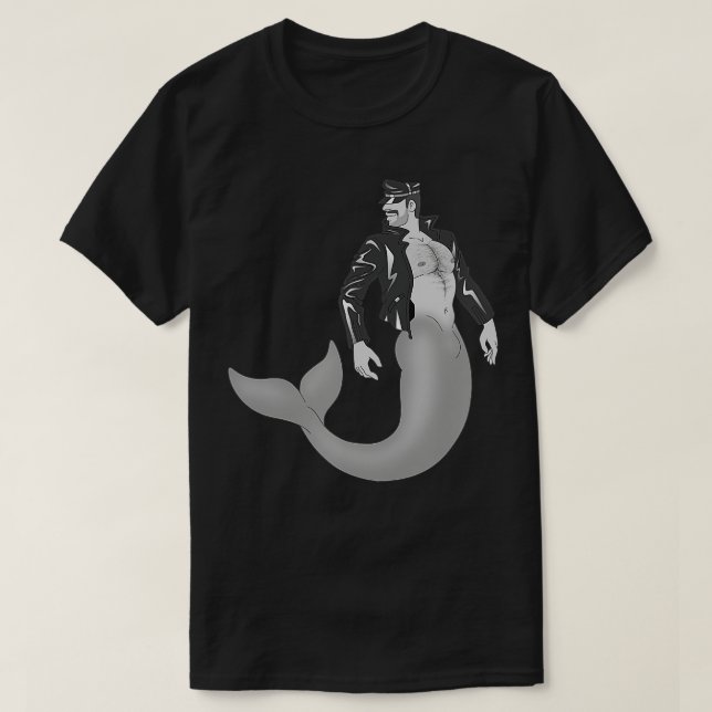 Leather pappa Merman T Shirt (Design framsida)