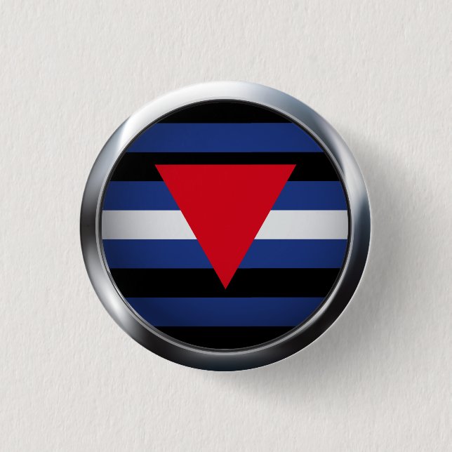LEATHER QUEER PRIDE MEDALLION KNAPP (Framsida)