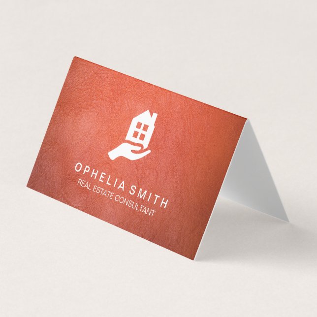 Leather Real Gods | Realtor Agent Visitkort (Framsida)