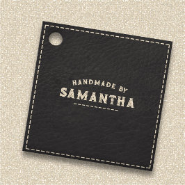 Leatherworking Crateur Black Gåvor Etiketter