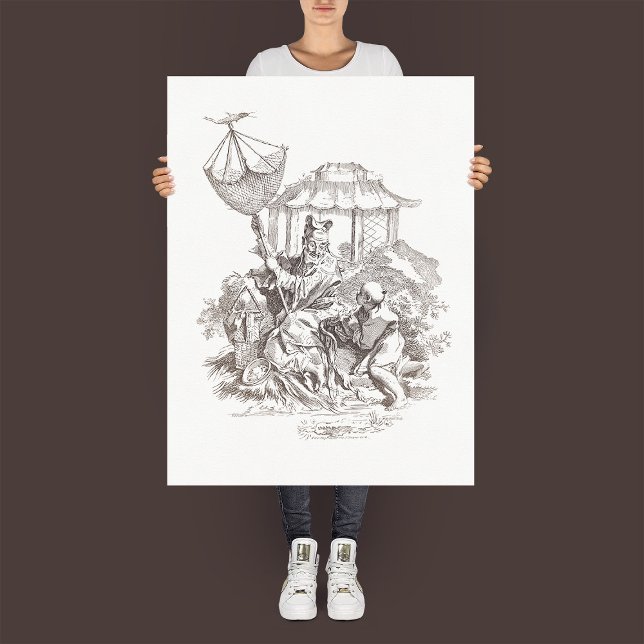 "L'Eau" - Vintage Etching från de fyra Inslag Poster (Skapare uppladdad)