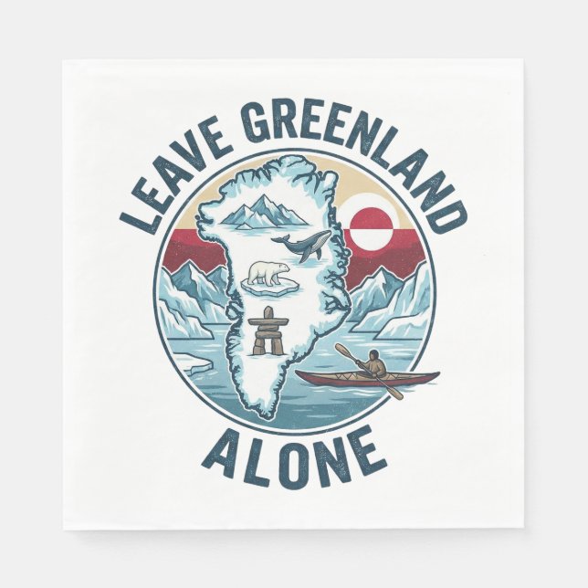 Leave Greenland Alone Pappersservett (Framsidan)