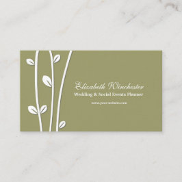 Leaved White Grenar Visitkort