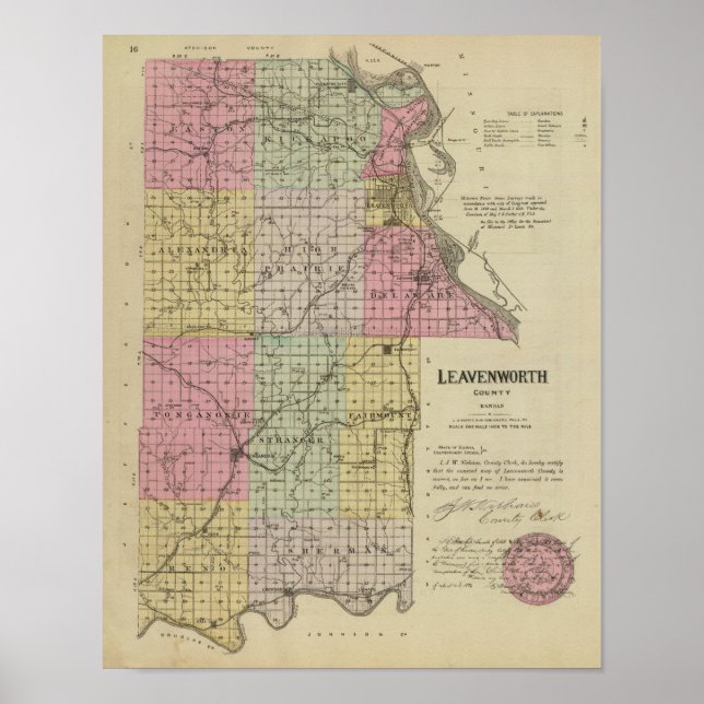 Leavenworth County, Kansas Poster (Framsidan)