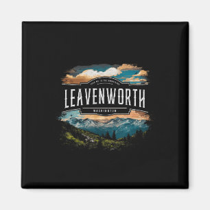 Leavenworth Mountains Washington Vandring Utomhus Magnet