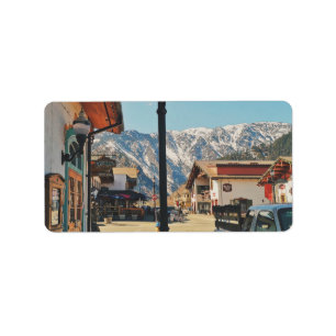 Leavenworth - Washington Adressetikett