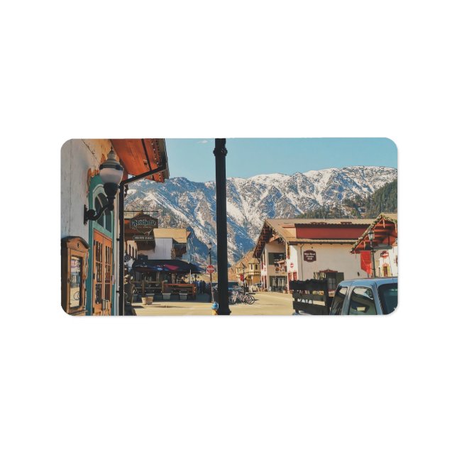 Leavenworth - Washington  Adressetikett (Framsidan)