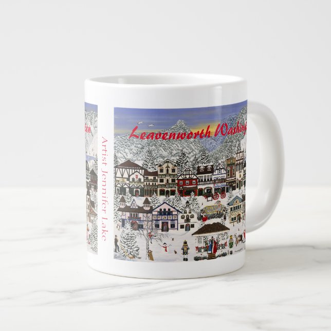 Leavenworth Washington Kopp Jumbo Mugg (Framsida höger)
